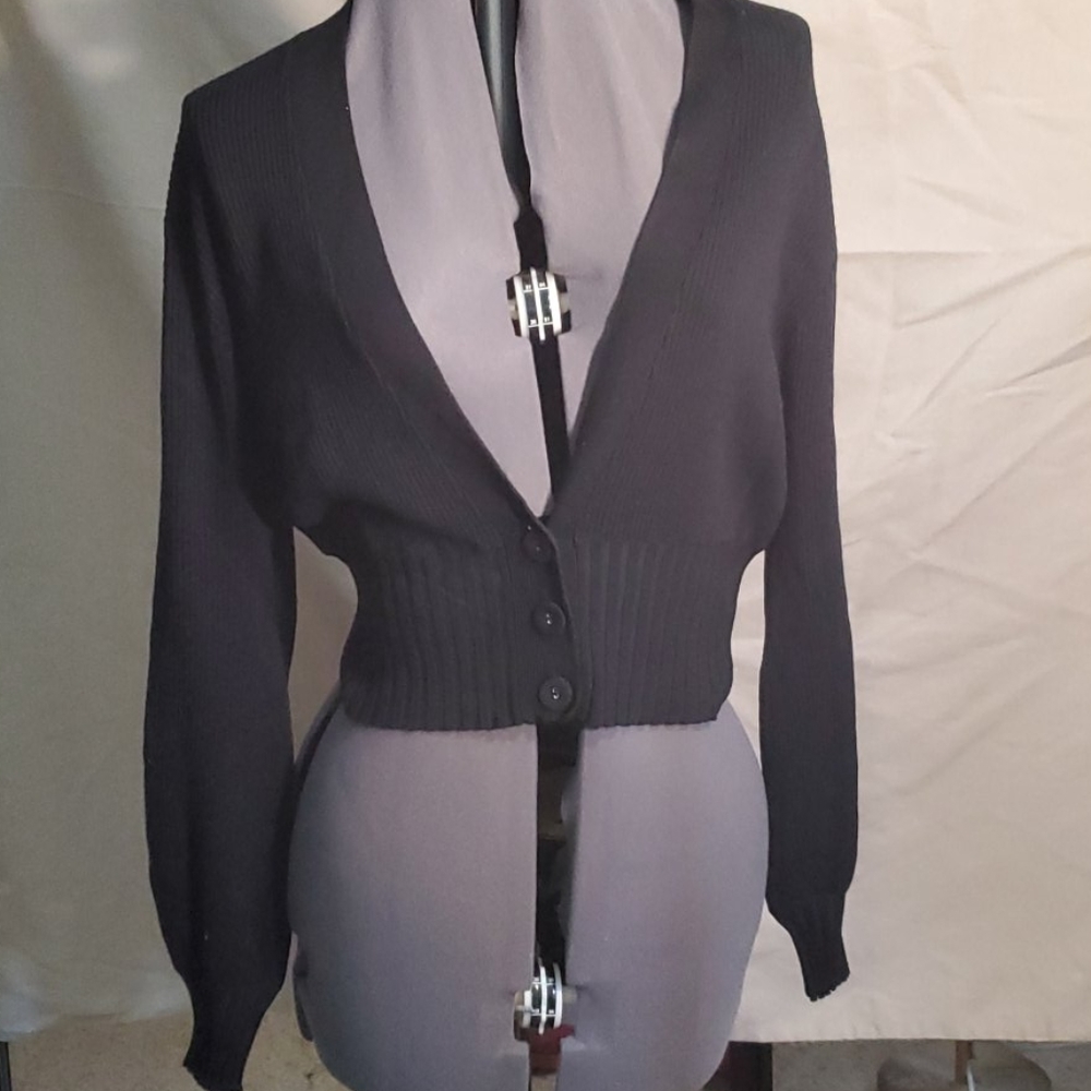 INC Short Black Cartigan